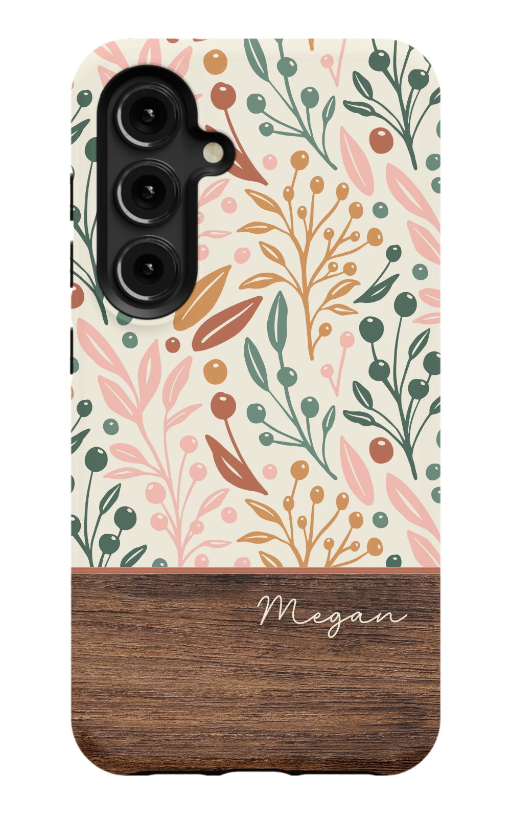 Floral Wood Phone Case