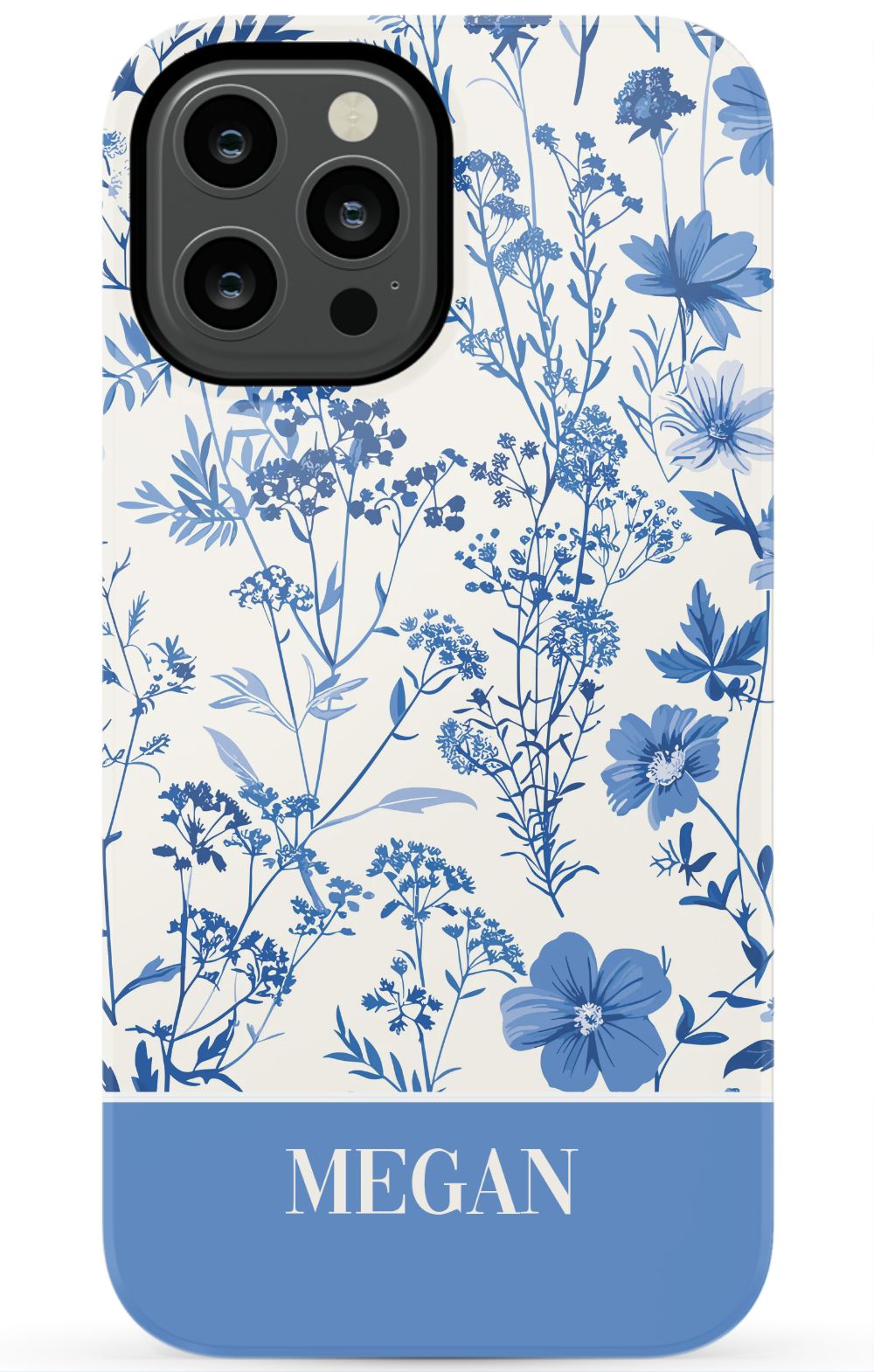 Blue Toile Phone Case