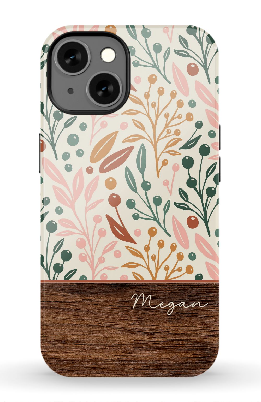 Floral Wood Phone Case