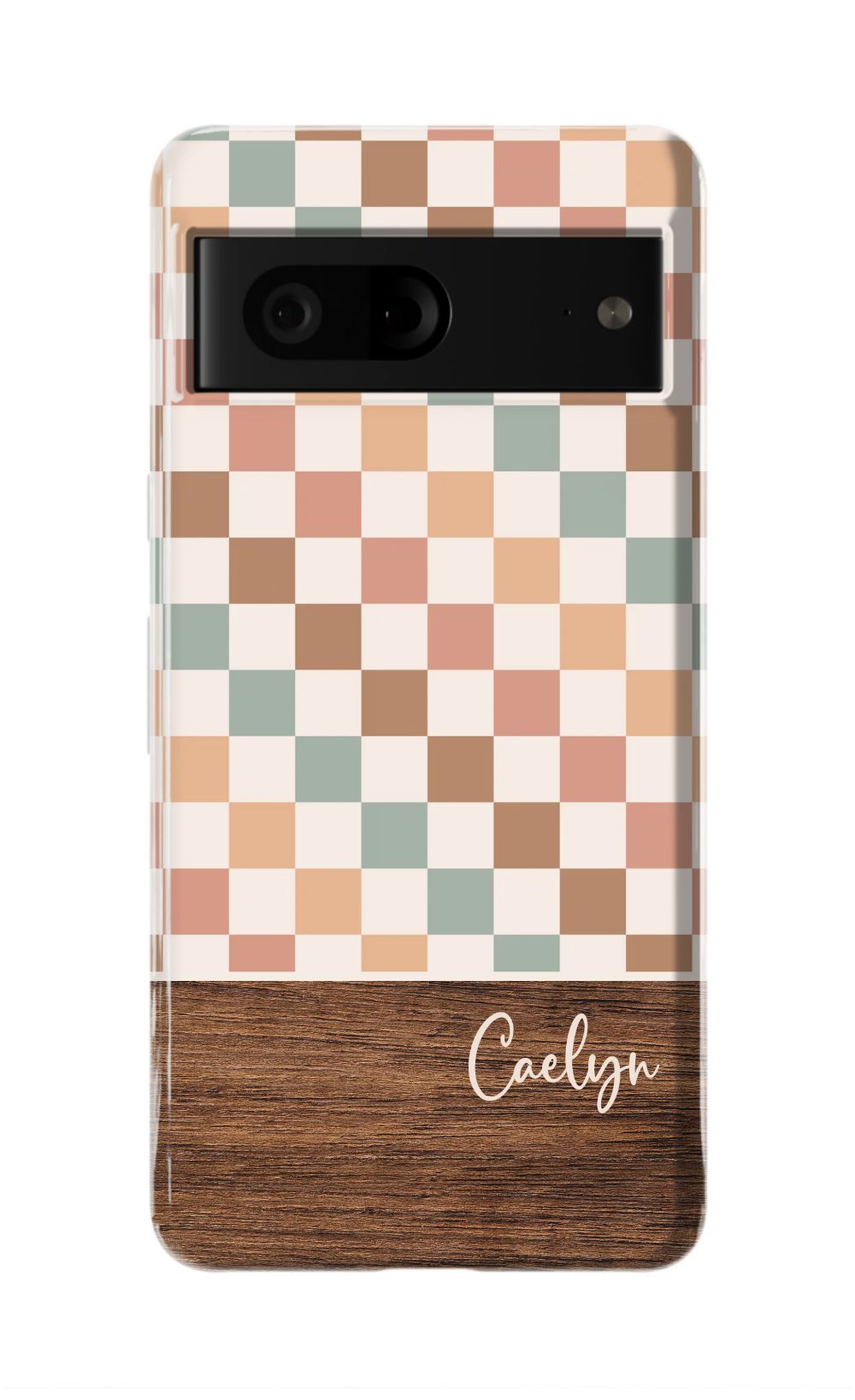 Bogo Checkers Wood Phone Case
