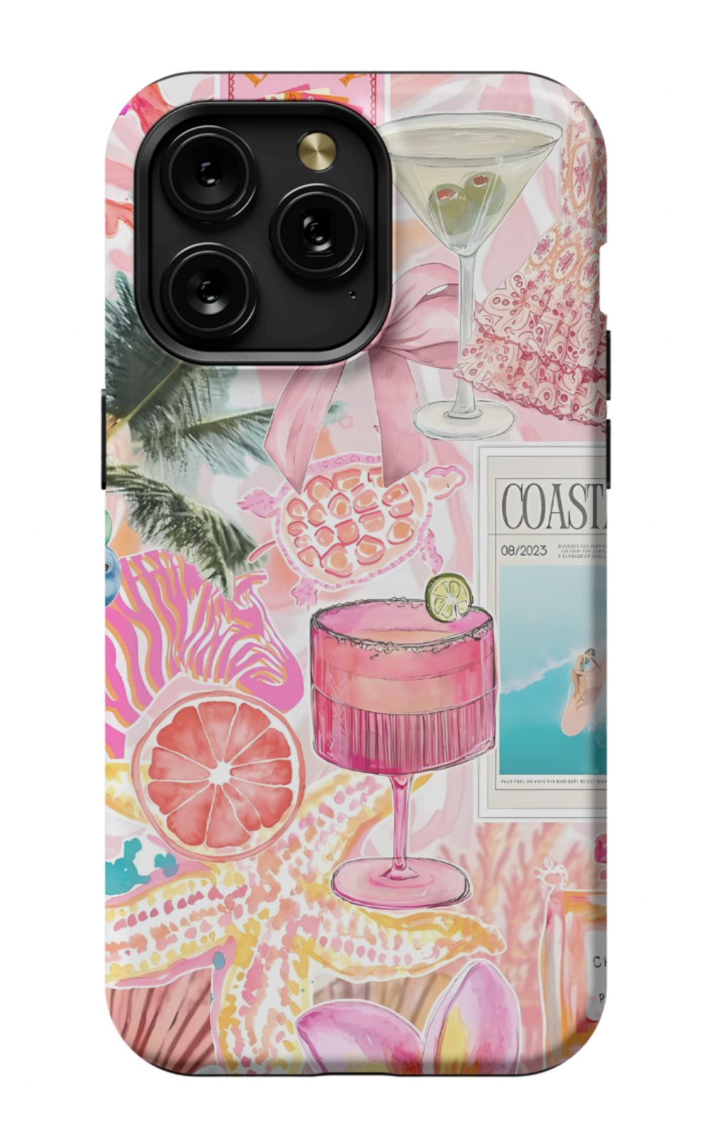 Coastal Preppy Collage Phone Case – Pixly Case Coastal Preppy Collage Phone Case – Pixly Case
