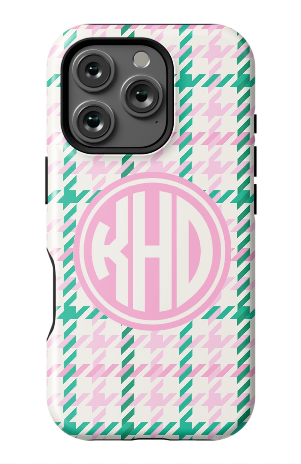 Christmas Houndstooth Monogram