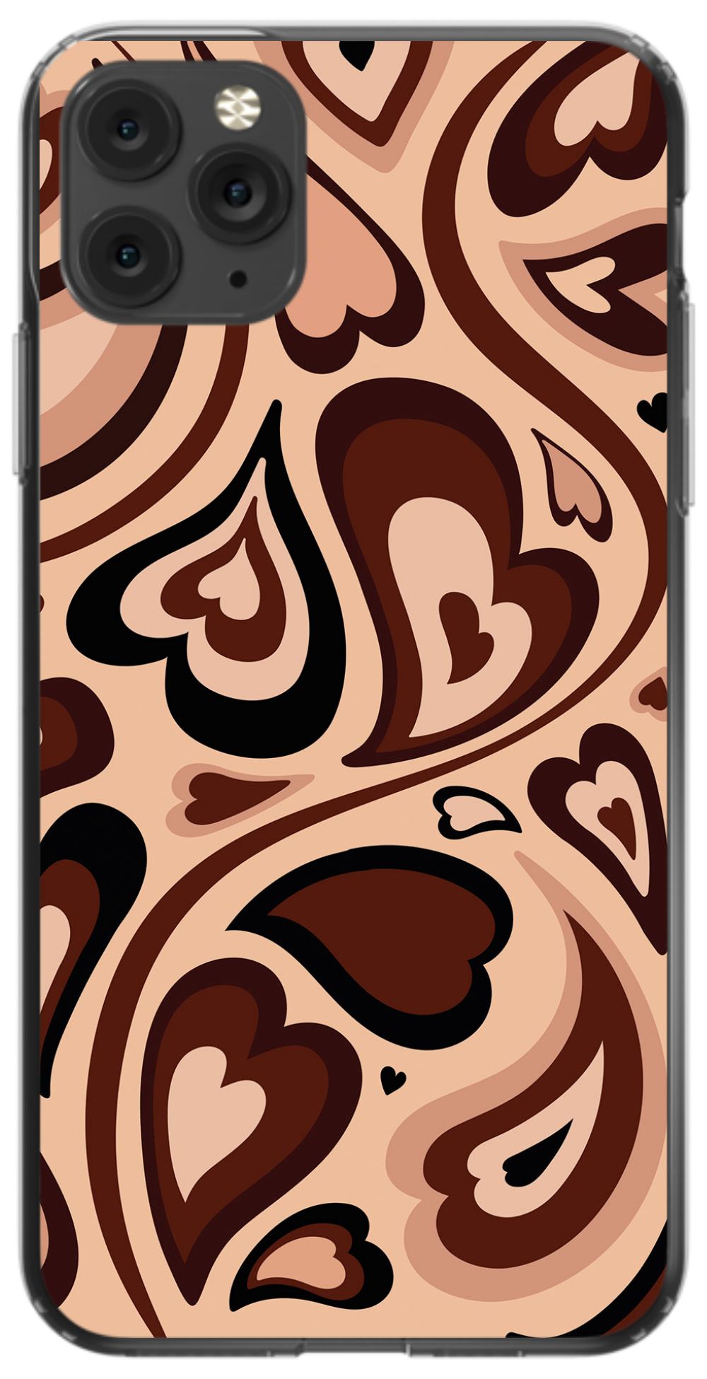Chocolate Melting Hearts Phone Case