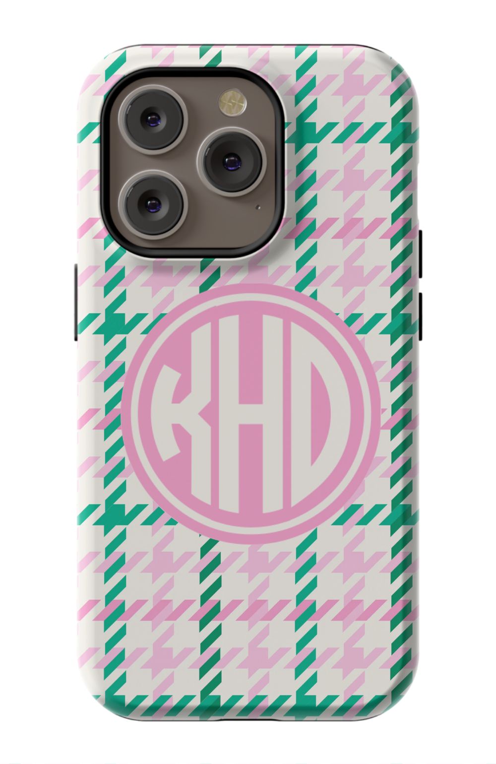 Christmas Houndstooth Monogram