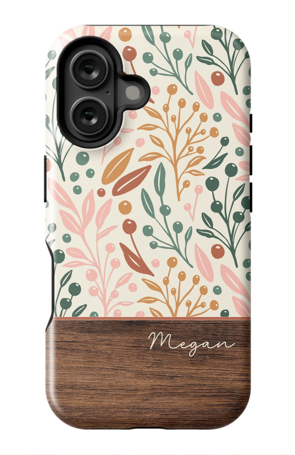 Floral Wood Phone Case