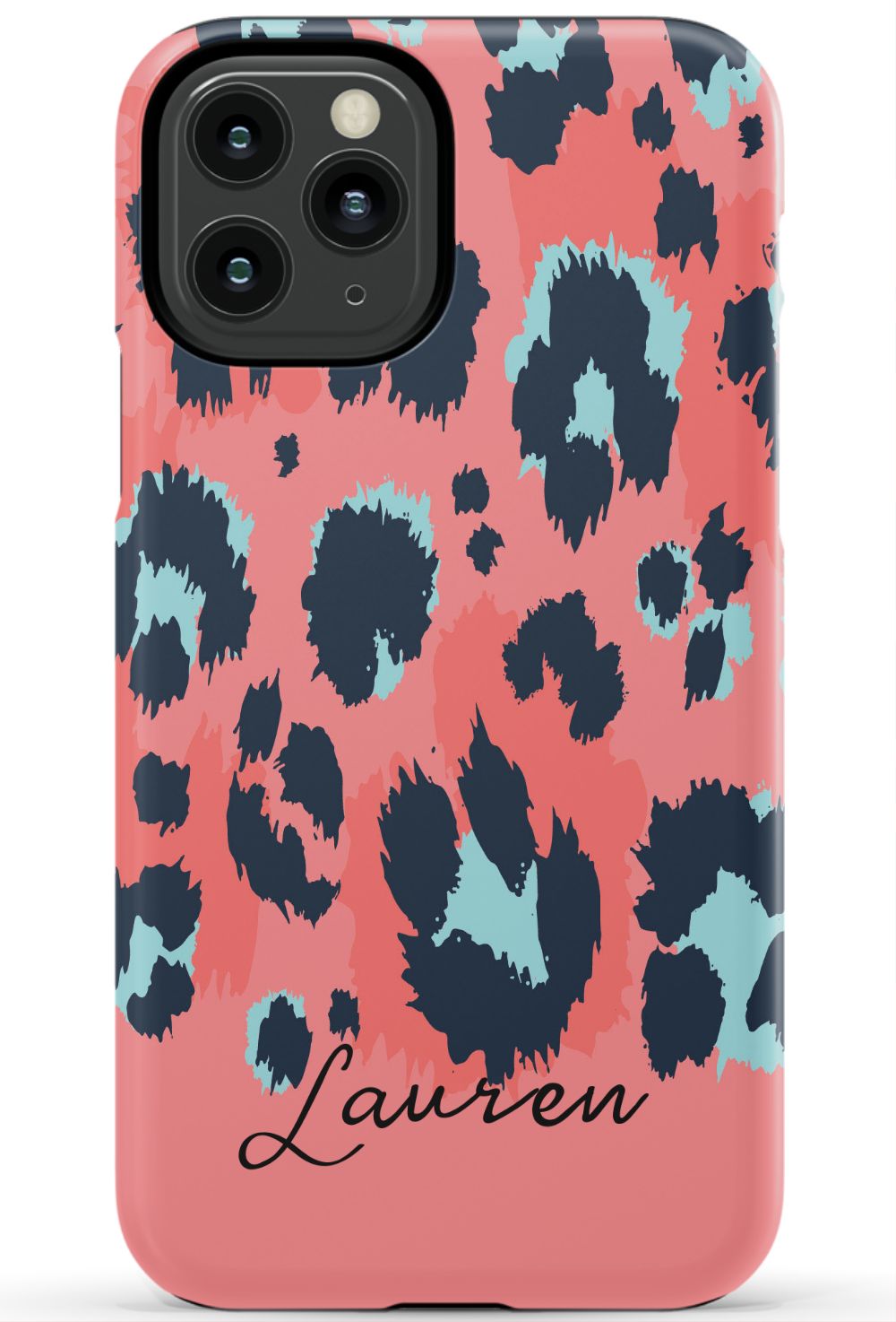 Coral Leopard iPhone Case