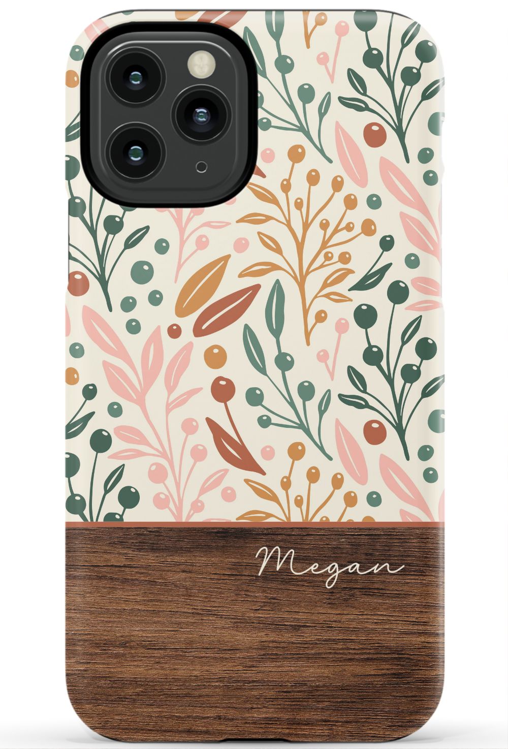 Floral Wood Phone Case