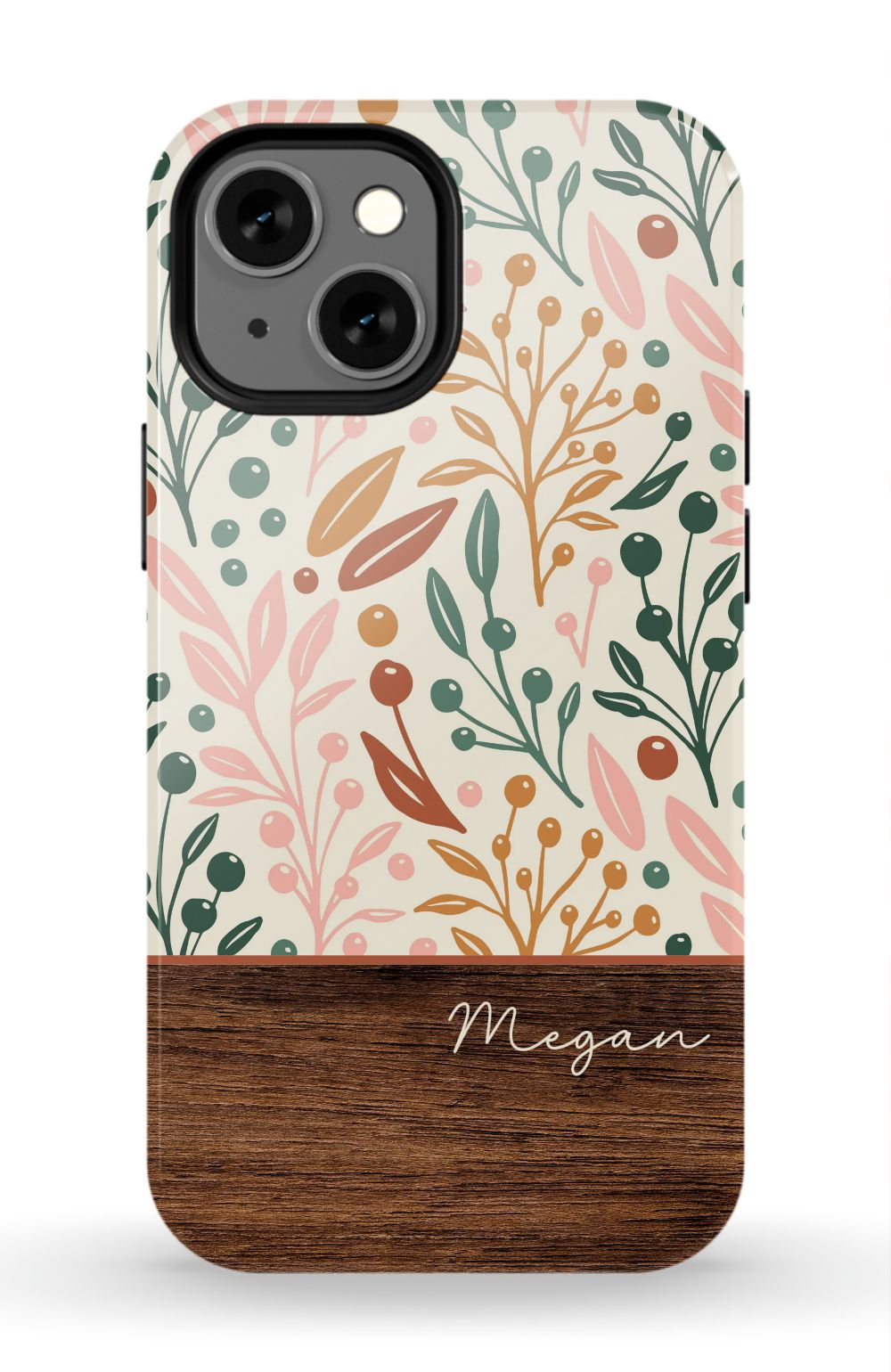 Floral Wood Phone Case