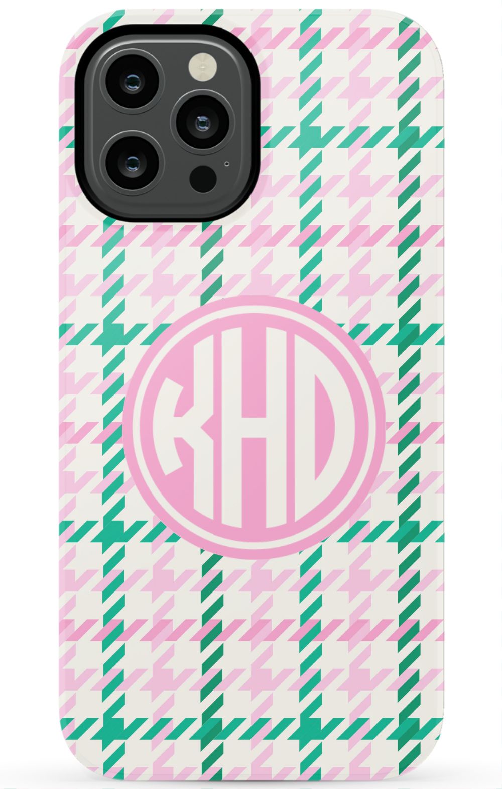 Christmas Houndstooth Monogram