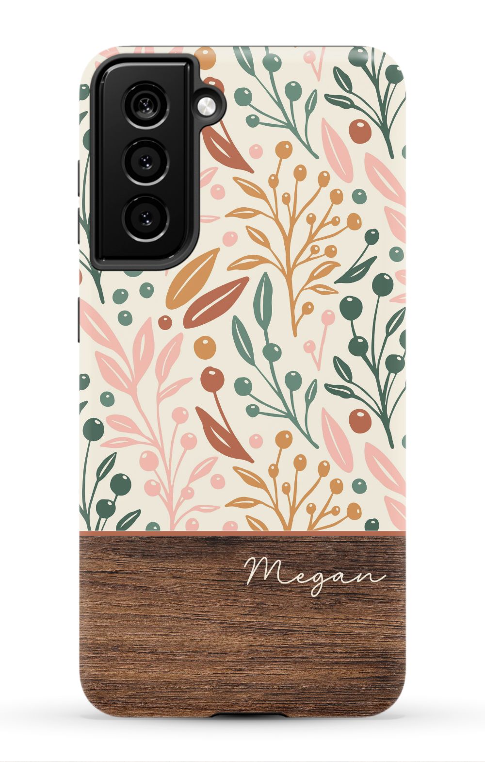 Floral Wood Phone Case