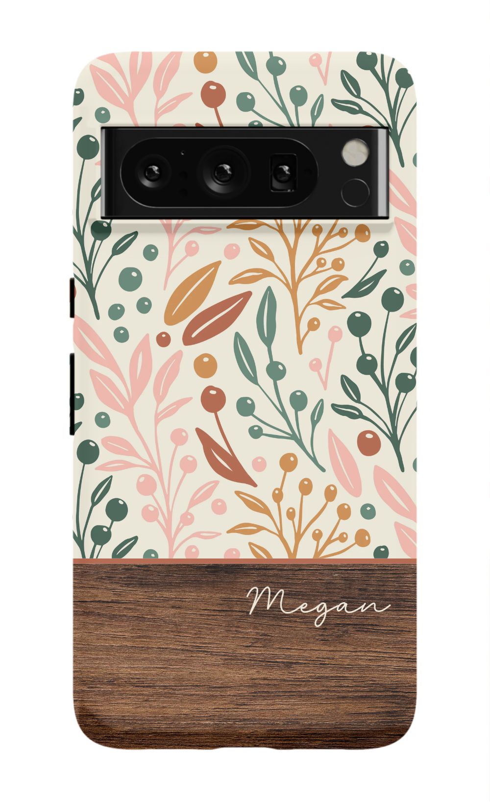 Floral Wood Phone Case