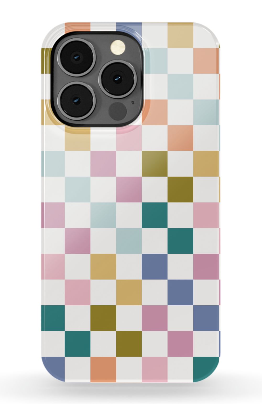 Colored Checkers iPhone Case