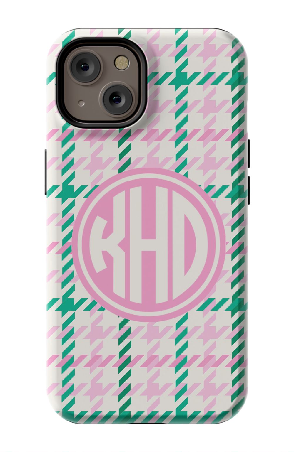 Christmas Houndstooth Monogram