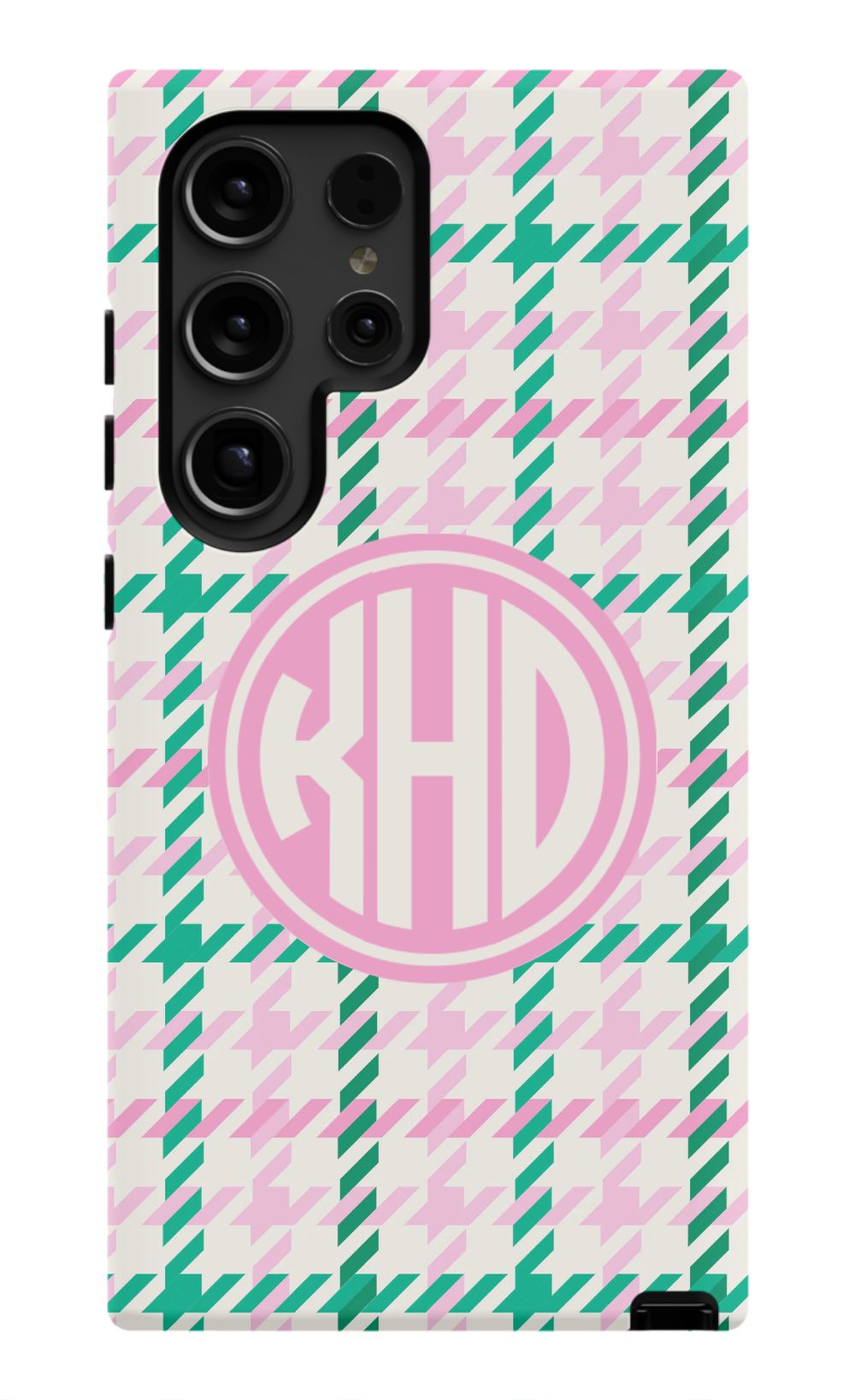Christmas Houndstooth Monogram
