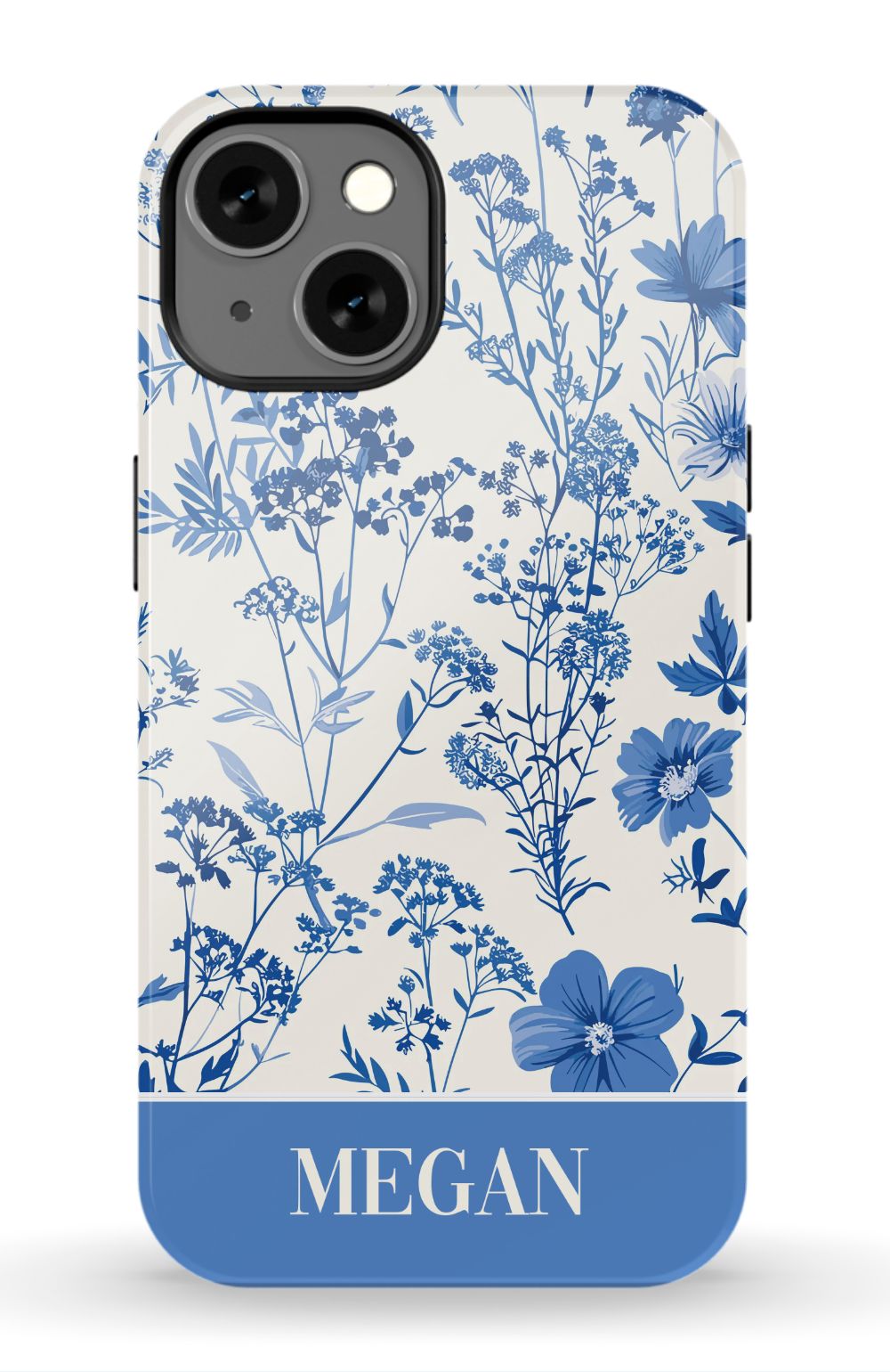 Blue Toile Phone Case