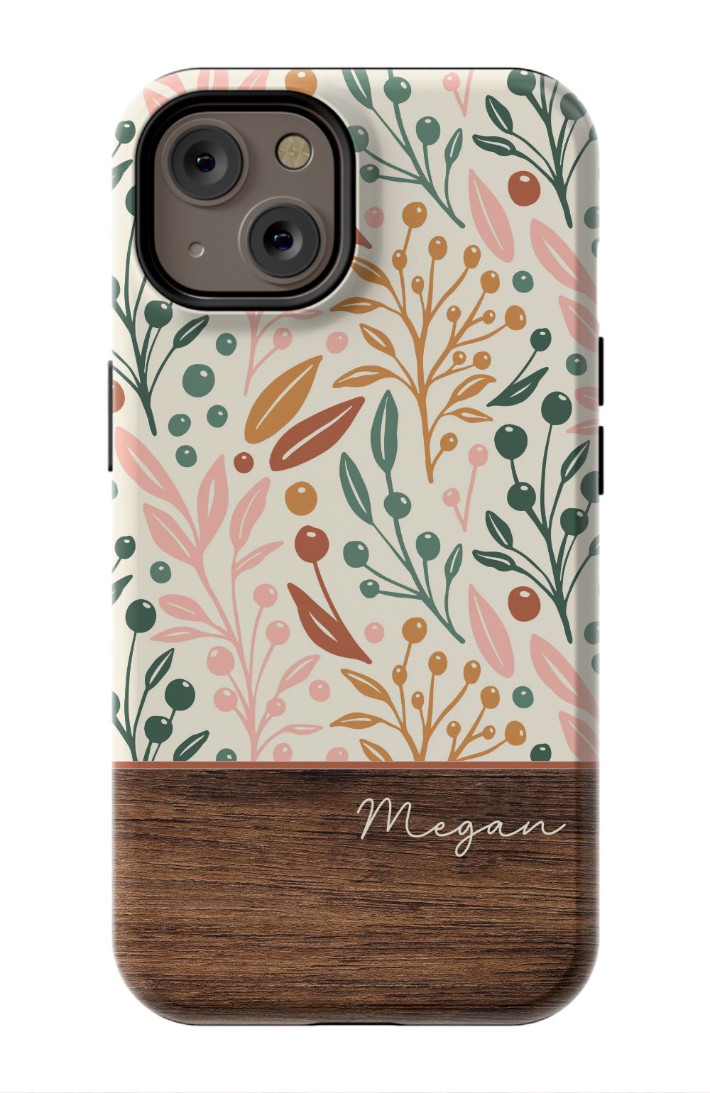Floral Wood Phone Case