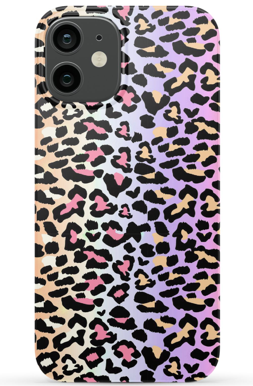 Rainbow Ombre Leopard iPhone Case