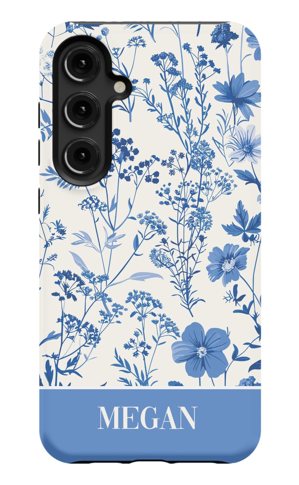 Blue Toile Phone Case