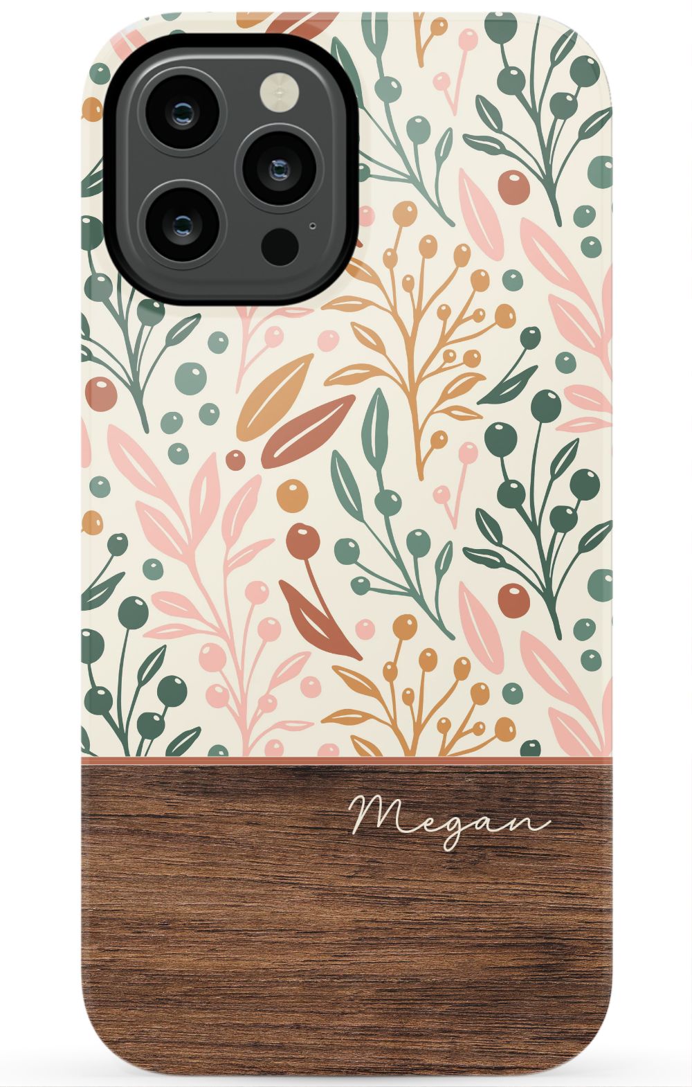 Floral Wood Phone Case