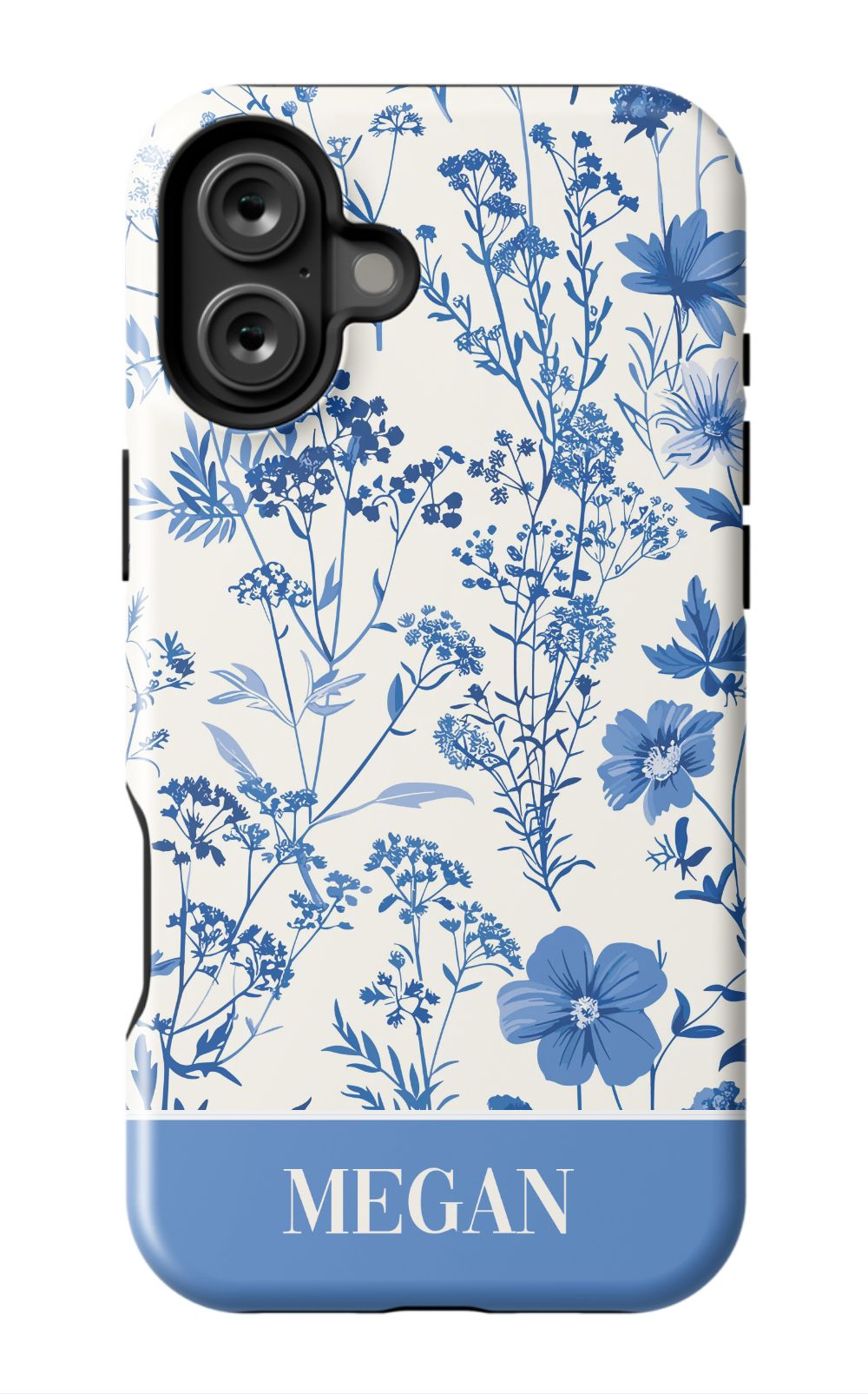 Blue Toile Phone Case