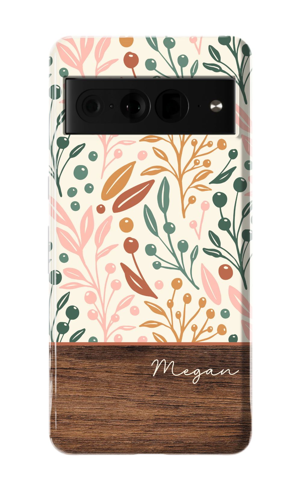 Floral Wood Phone Case
