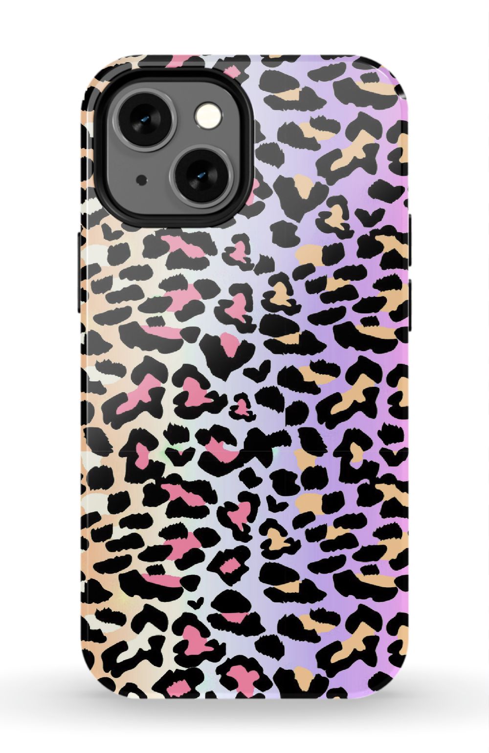 Rainbow Ombre Leopard iPhone Case