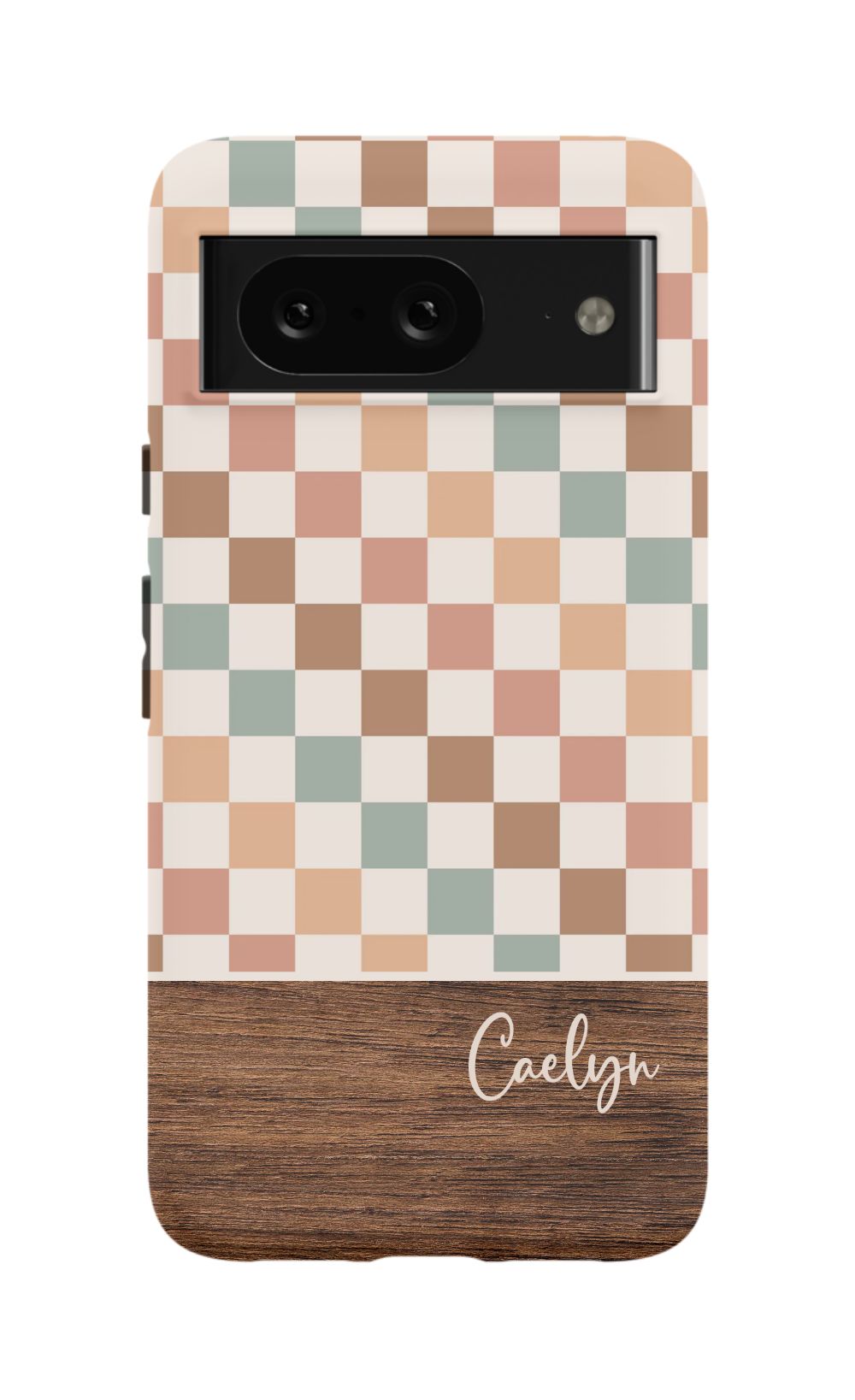 Bogo Checkers Wood Phone Case