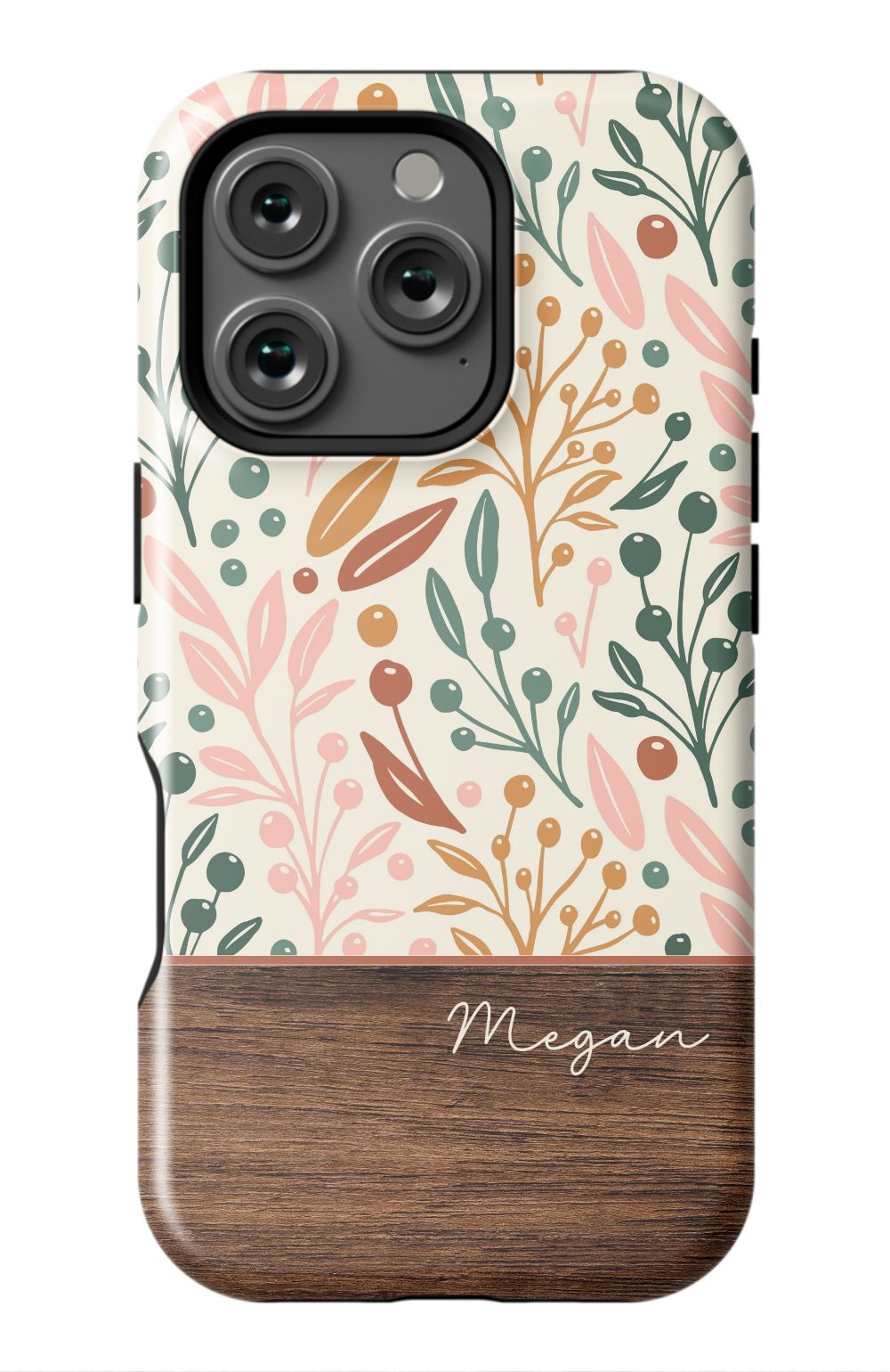 Floral Wood Phone Case