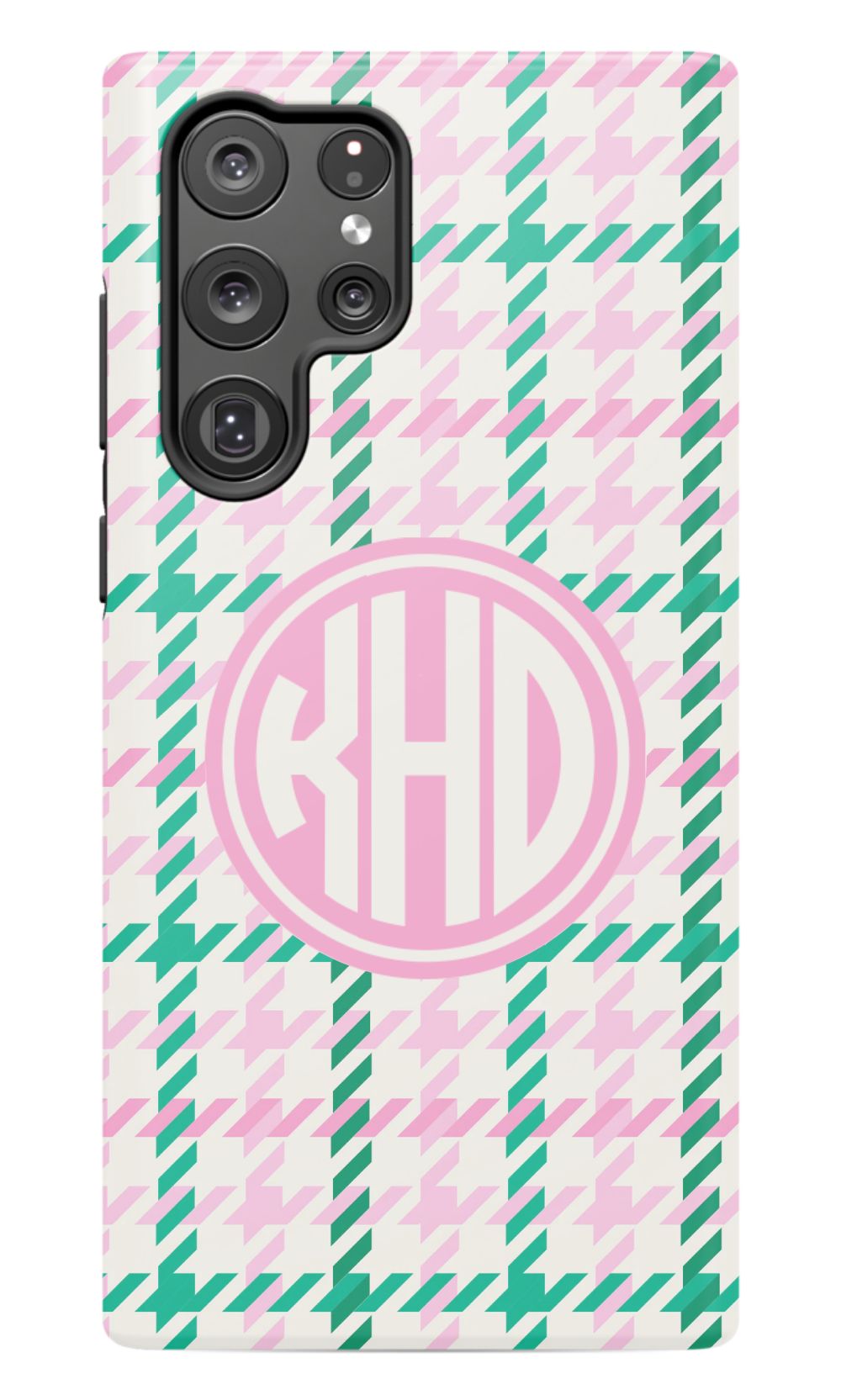 Christmas Houndstooth Monogram