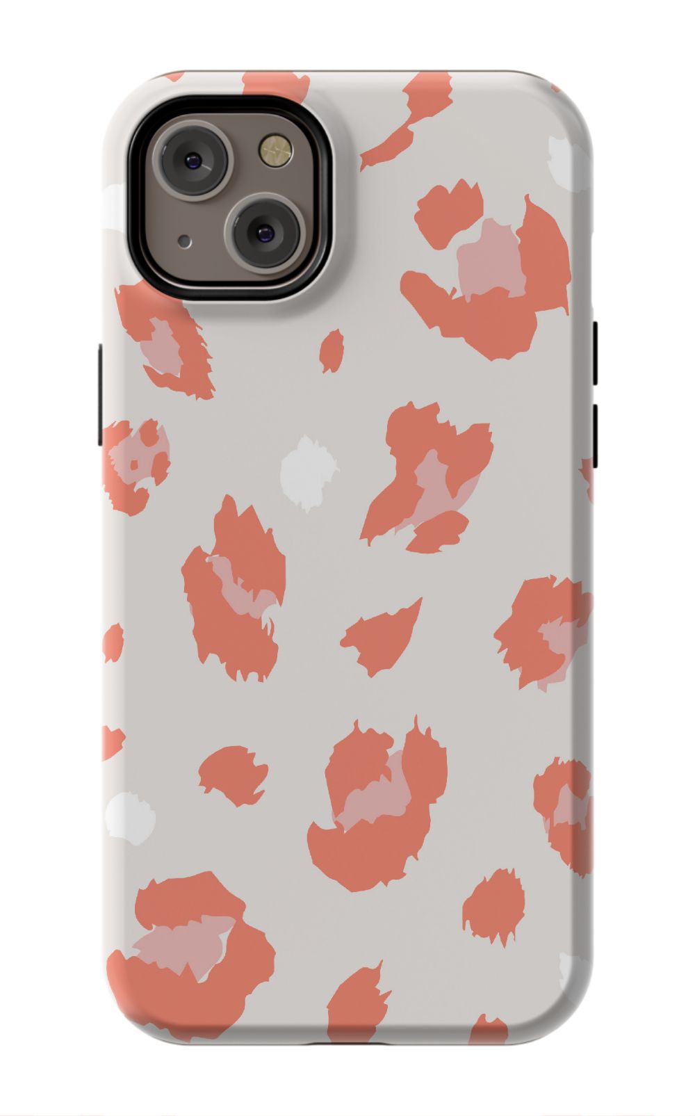 Nude Coral Leopard iPhone Case