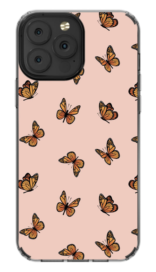Peach Butterfly Phone Case