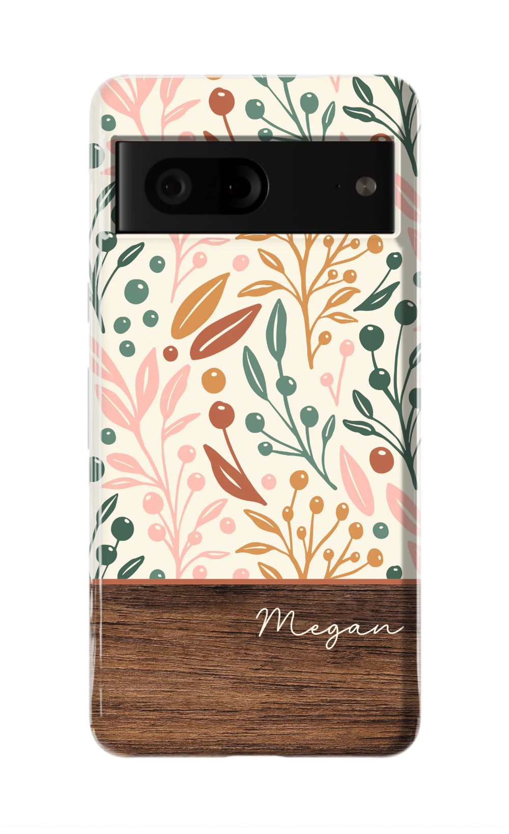 Floral Wood Phone Case