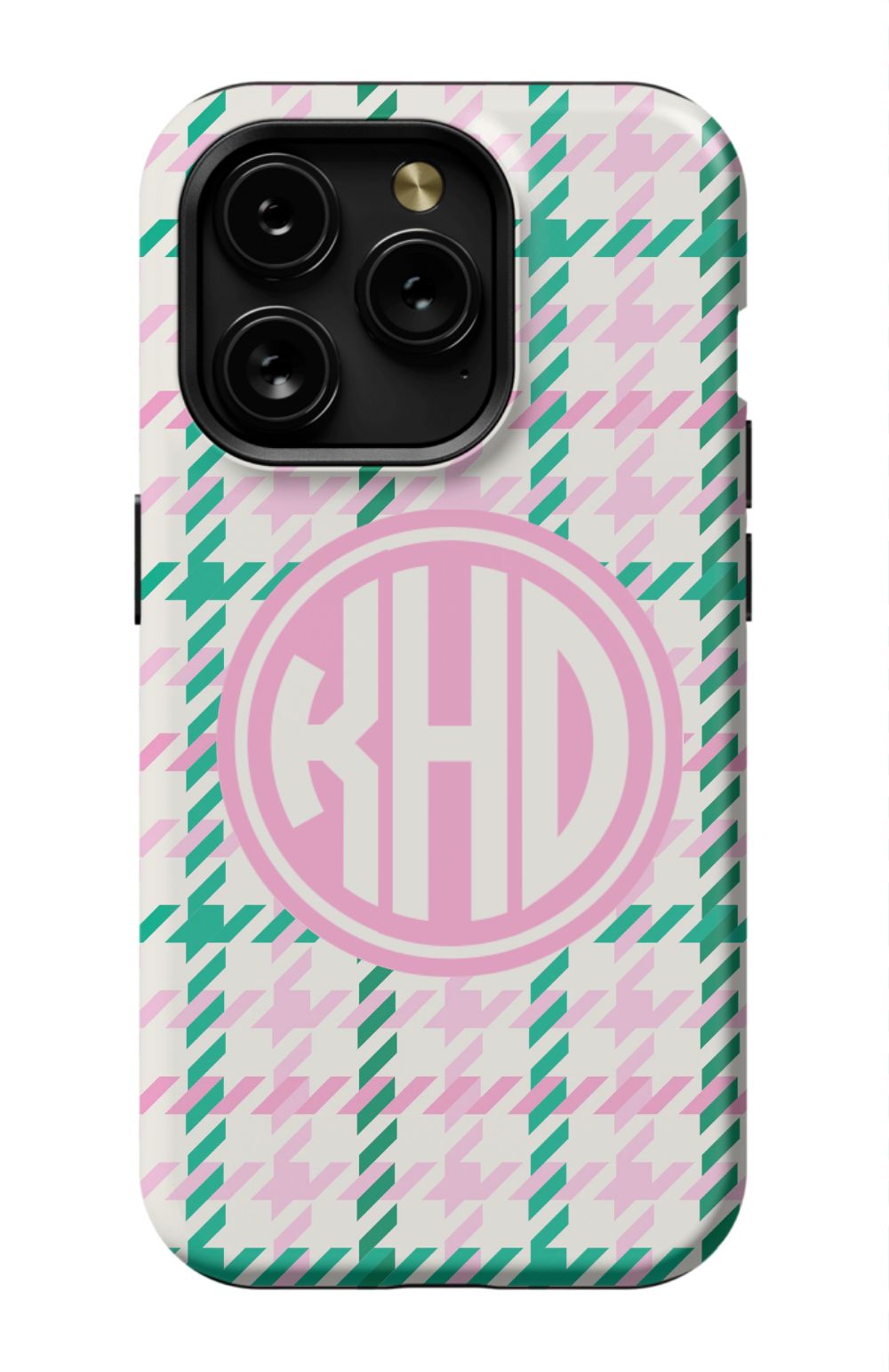 Christmas Houndstooth Monogram