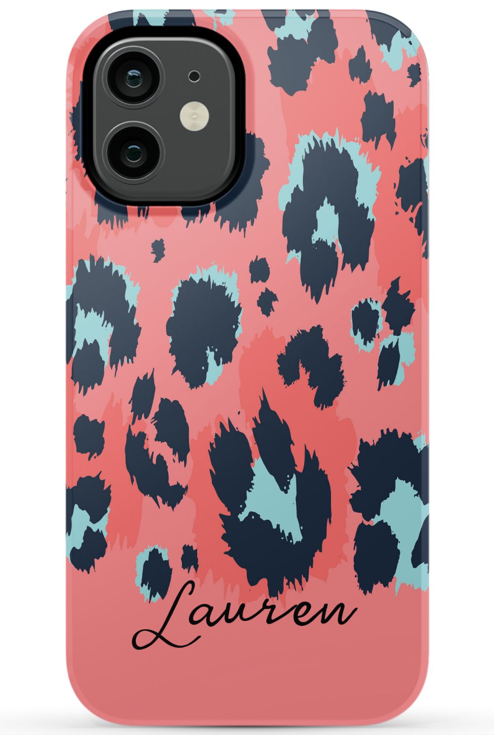 Coral Leopard iPhone Case