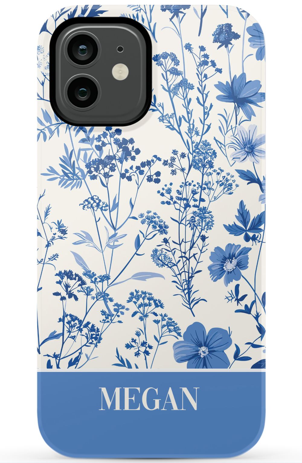 Blue Toile Phone Case