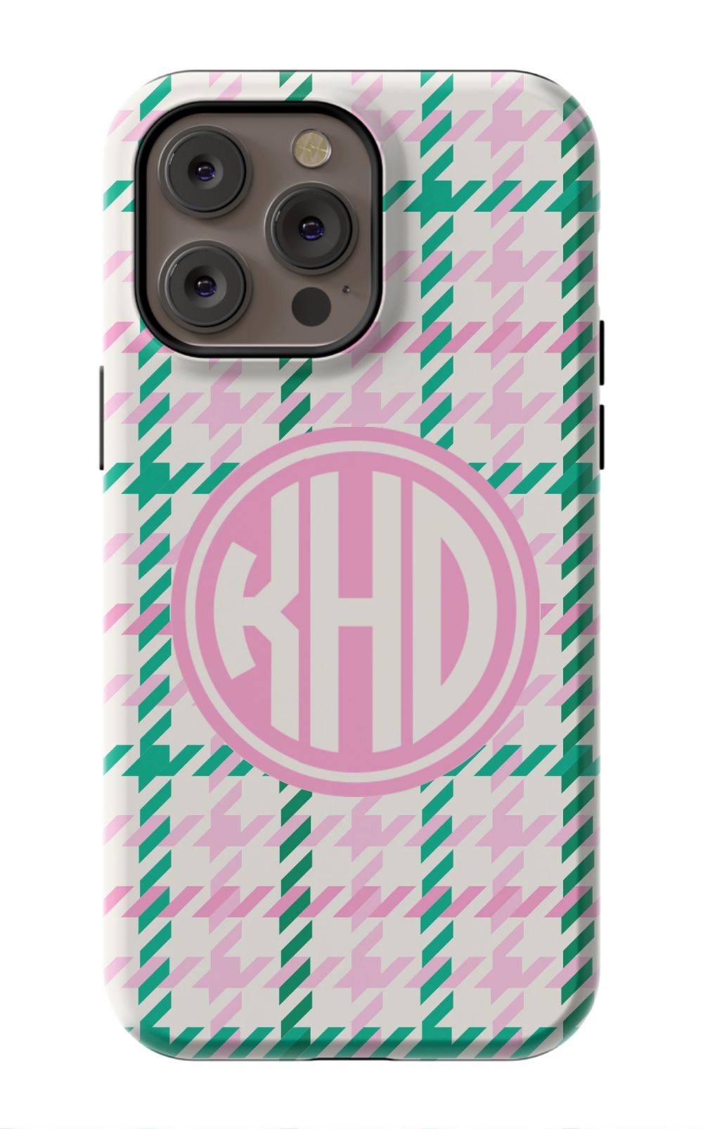 Christmas Houndstooth Monogram