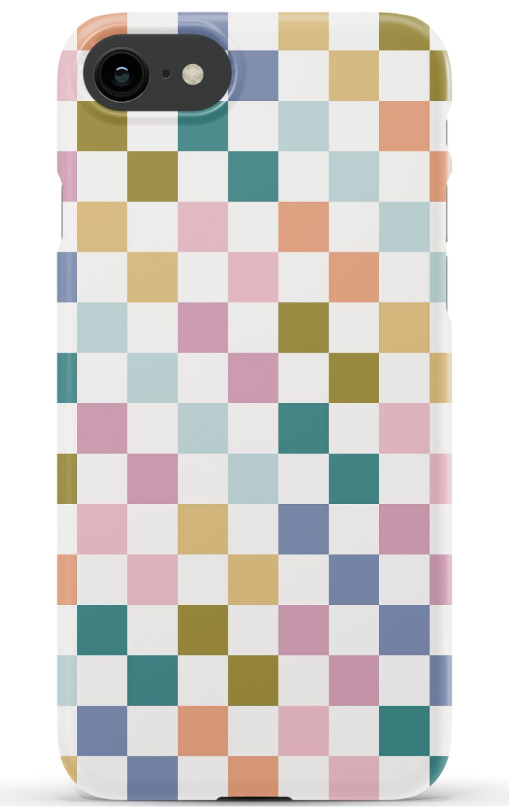 Colored Checkers iPhone Case