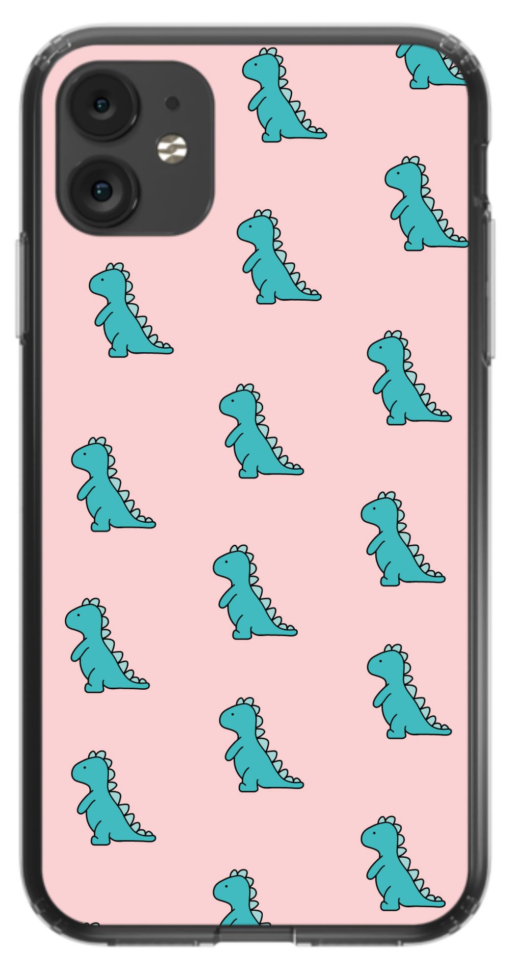 Pink Dino Phone Case