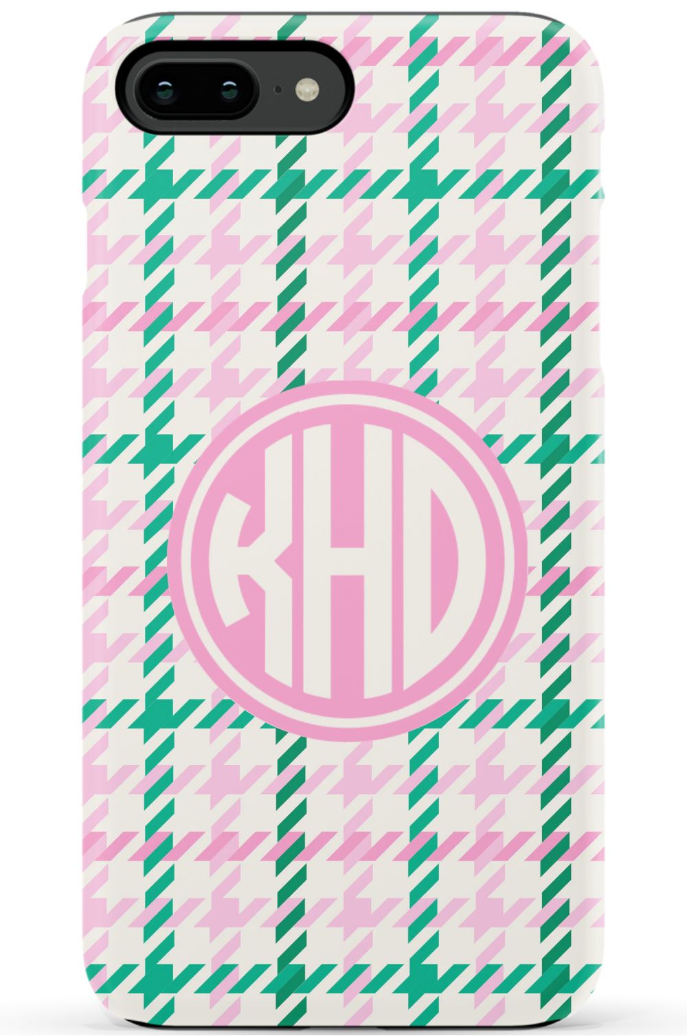 Christmas Houndstooth Monogram