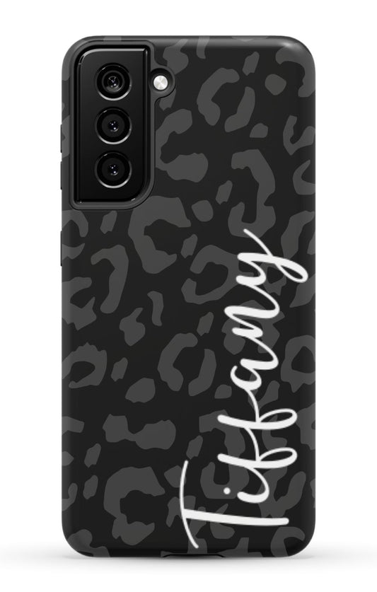 Black Leopard Samsung Phone Case Personalized