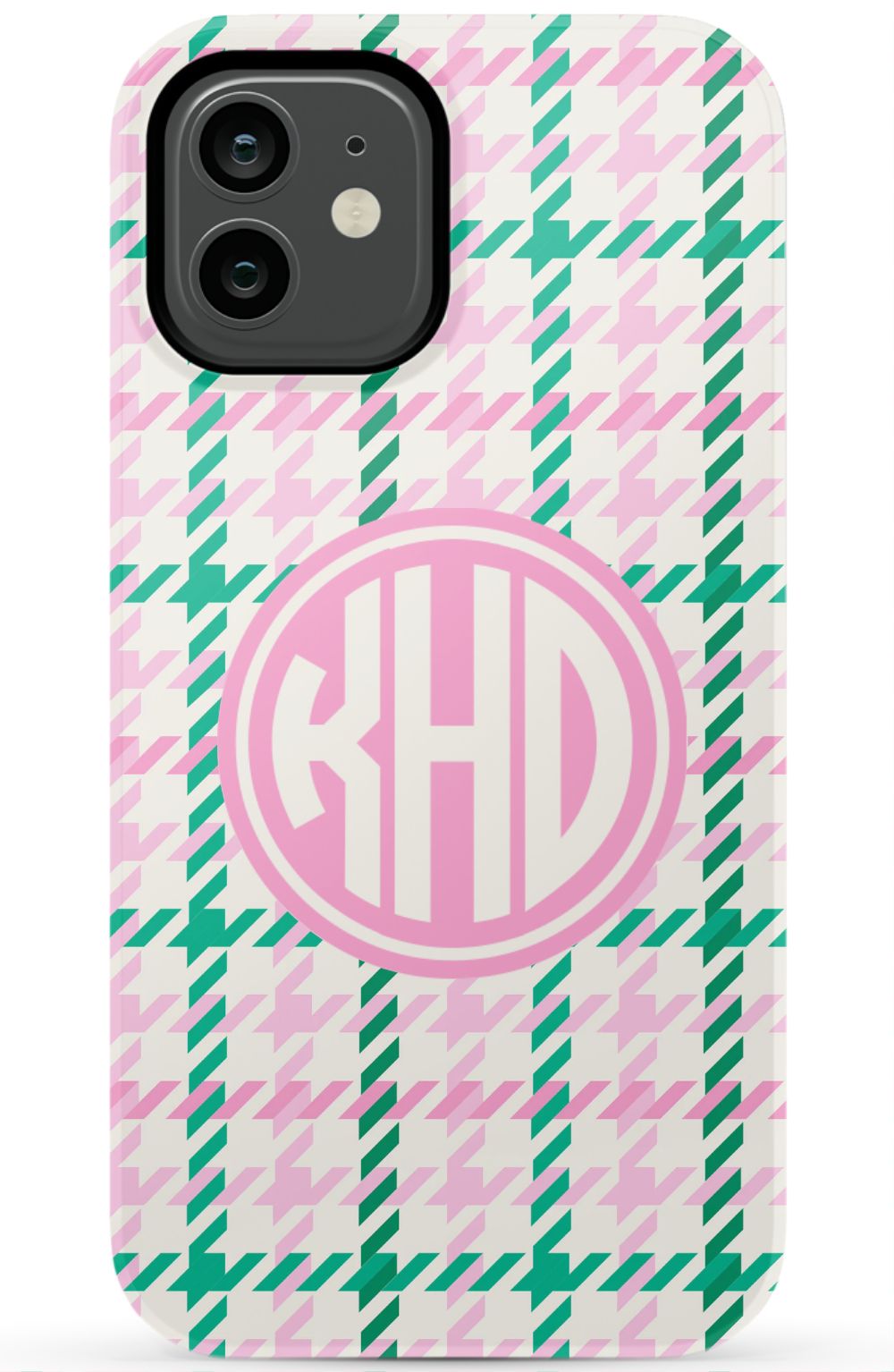 Christmas Houndstooth Monogram