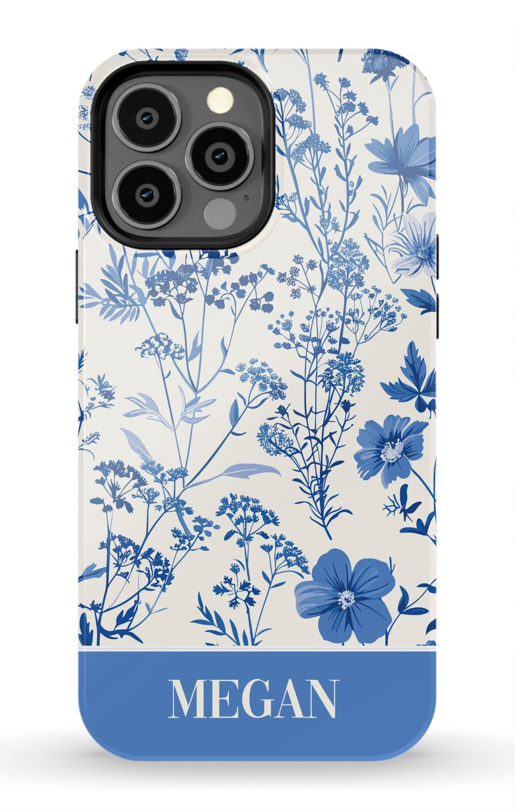 Blue Toile Phone Case