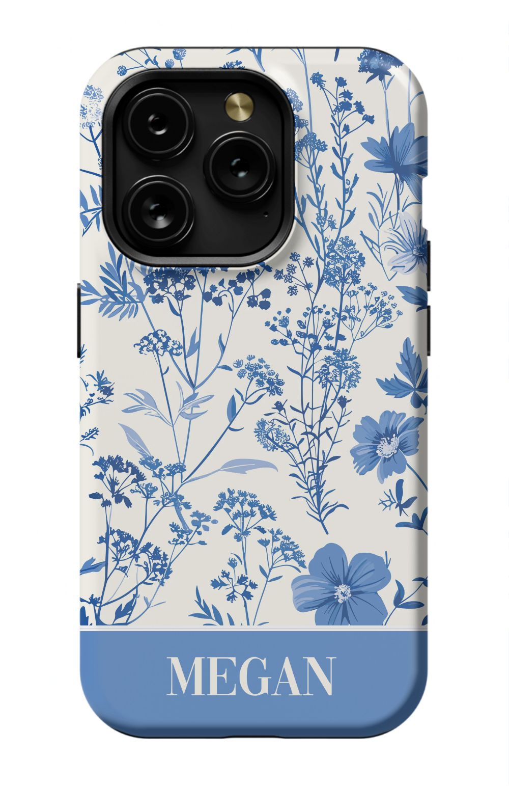 Blue Toile Phone Case