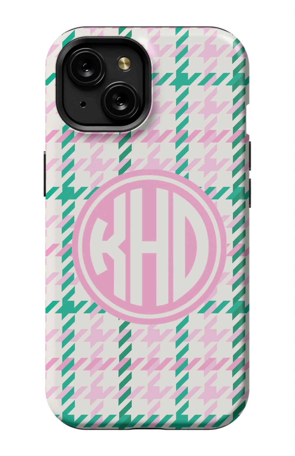 Christmas Houndstooth Monogram