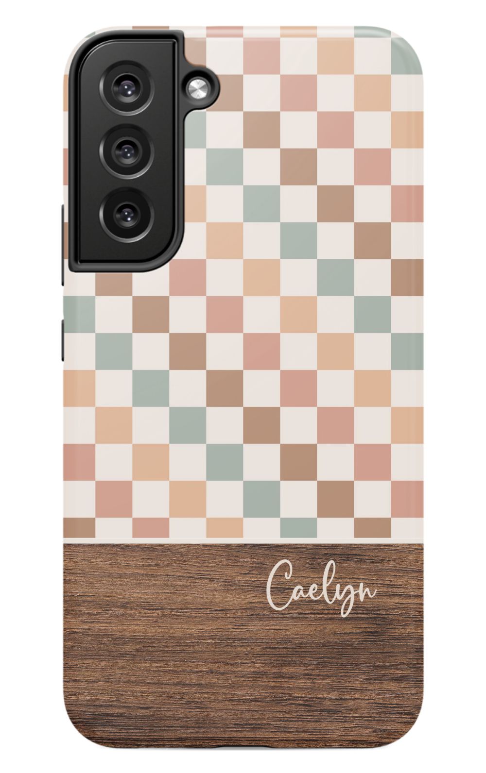 Bogo Checkers Wood Phone Case