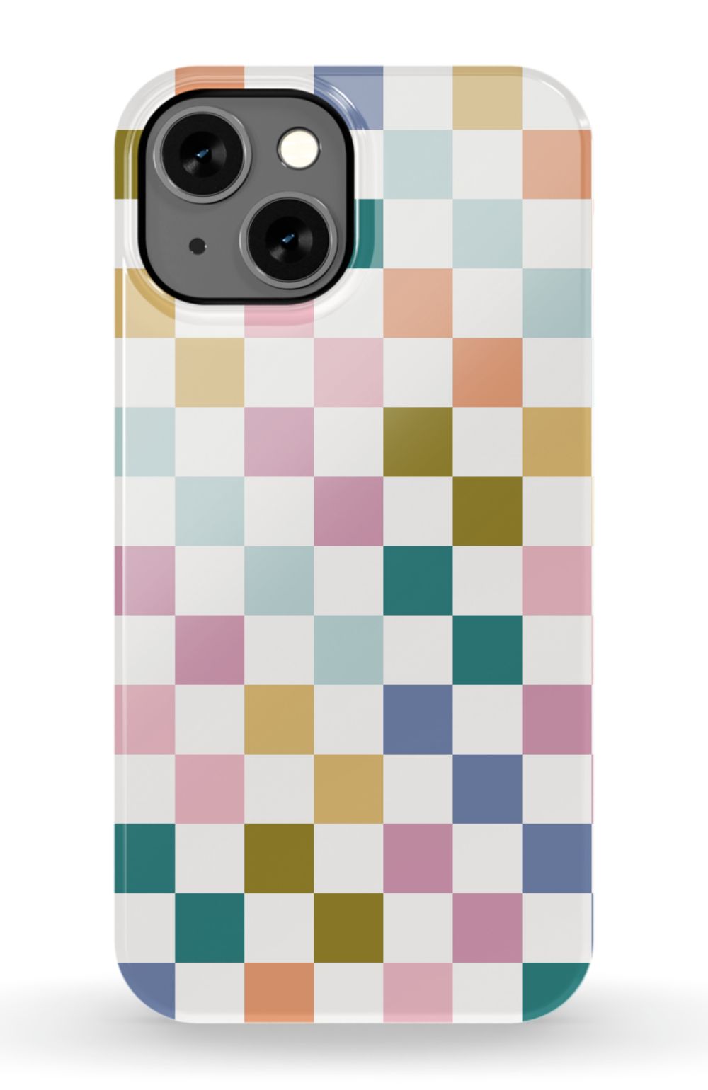 Colored Checkers iPhone Case