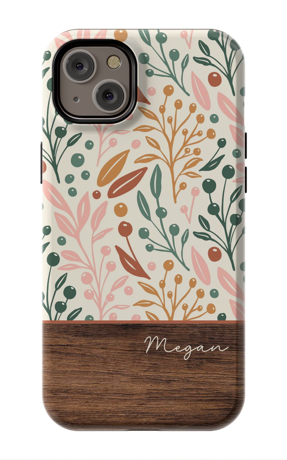 Floral Wood Phone Case