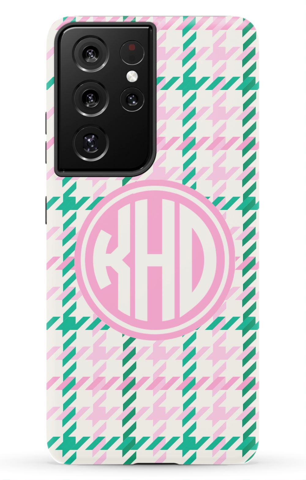 Christmas Houndstooth Monogram