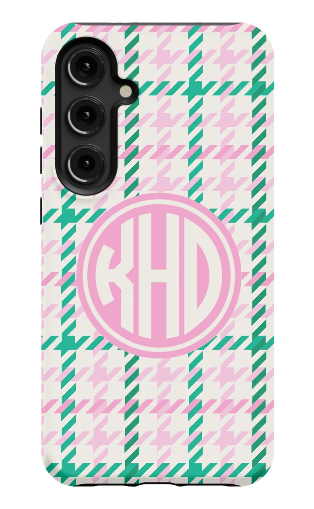 Christmas Houndstooth Monogram