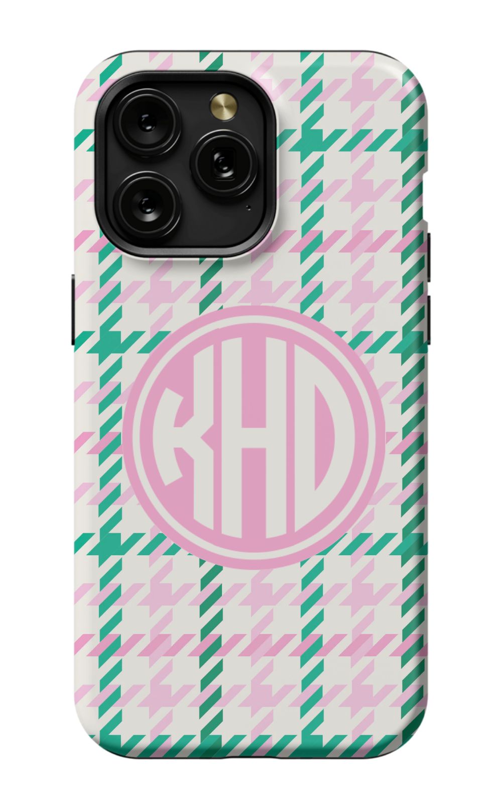 Christmas Houndstooth Monogram